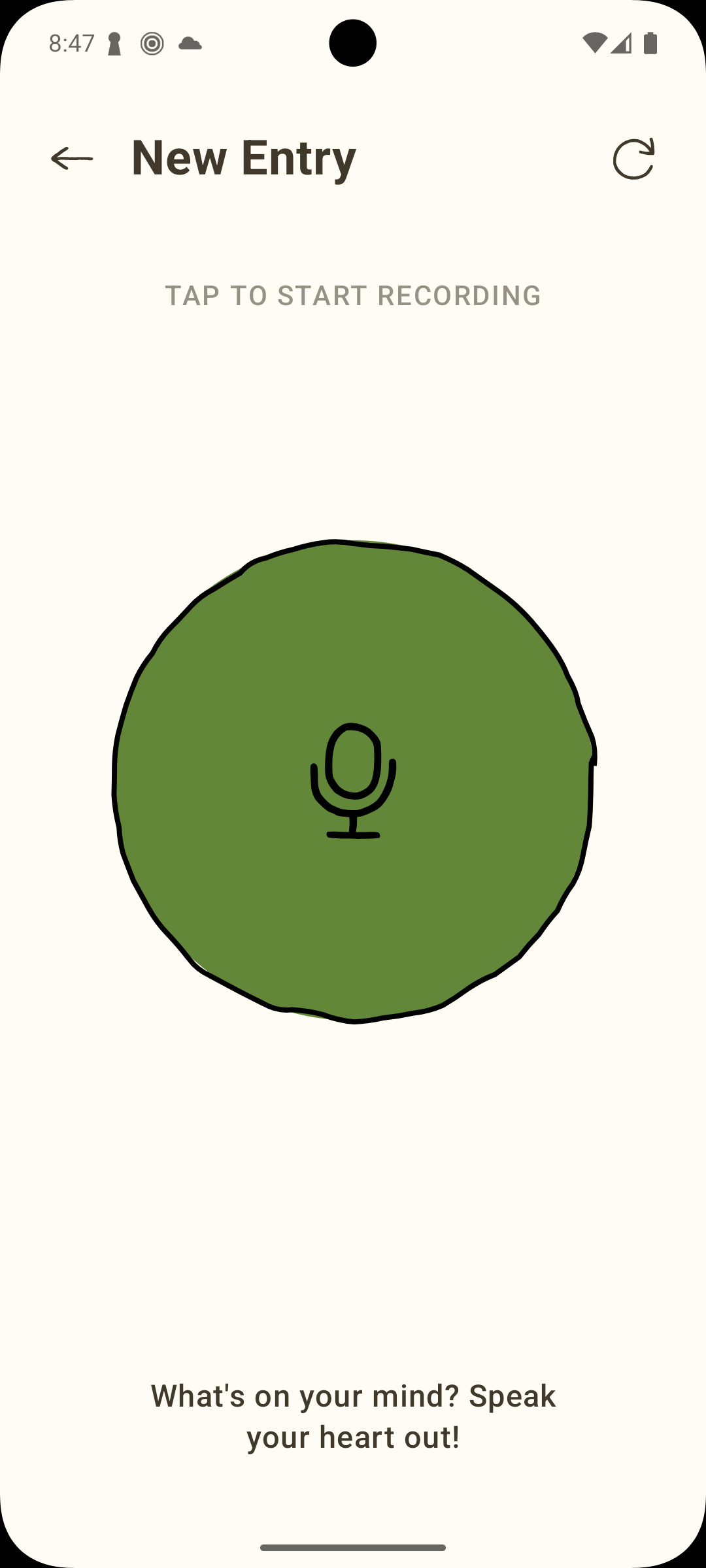 MyDiaryAI App Screenshot